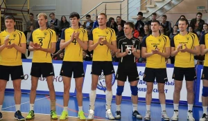 Награждение волейбольного клуба "Университет".