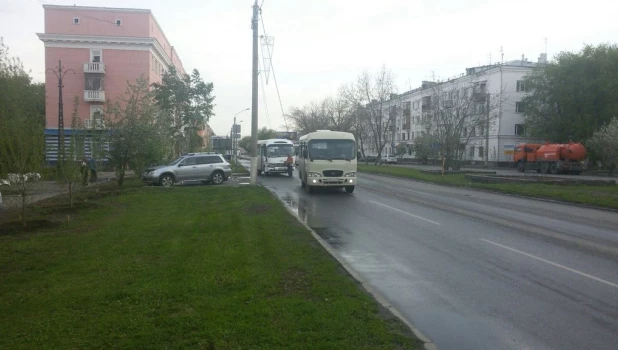 ДТП с маршруткой в Барнауле.