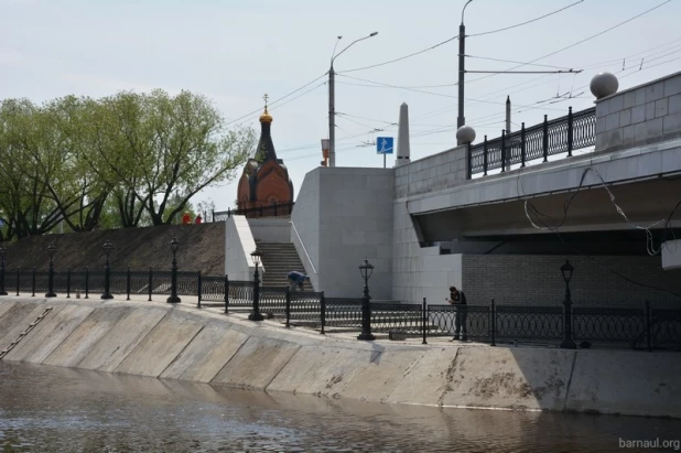 Новая набережная Барнаулки.