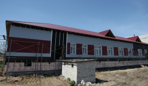 Строительство школы в Юдихе.