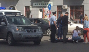 На площади Тескстильщиков сбили пешехода. 25 мая 2017 года.