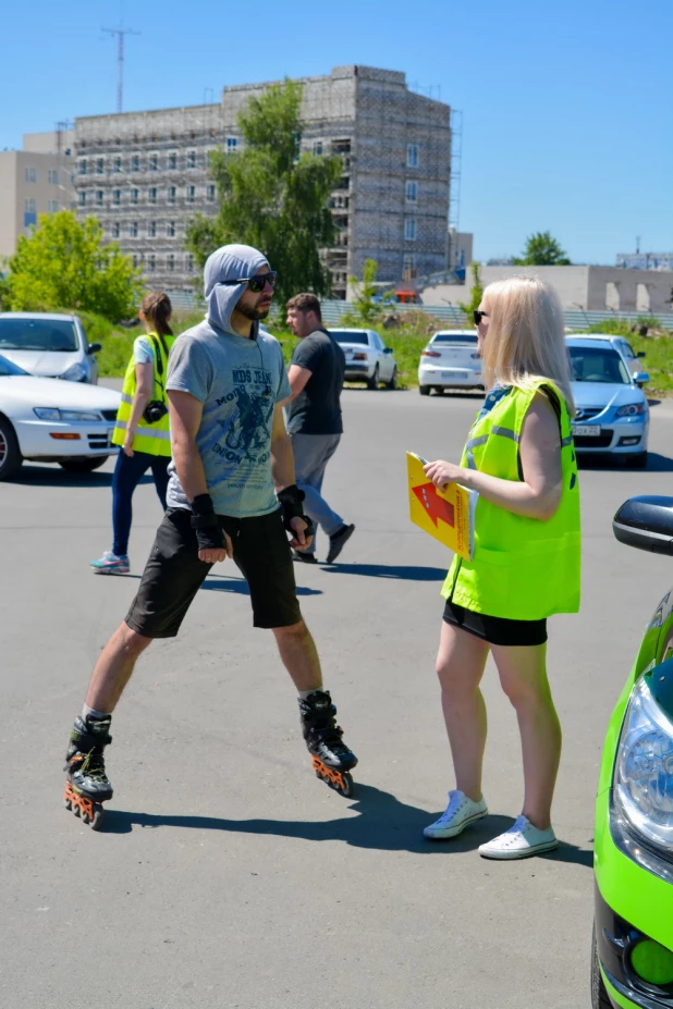 В Барнауле прошли соревнования по автослалому среди девушек. 3 июня 2017 года.