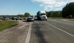 ДТП на Чуйском тракте возле Черепаново. 5 июня 2017 года.