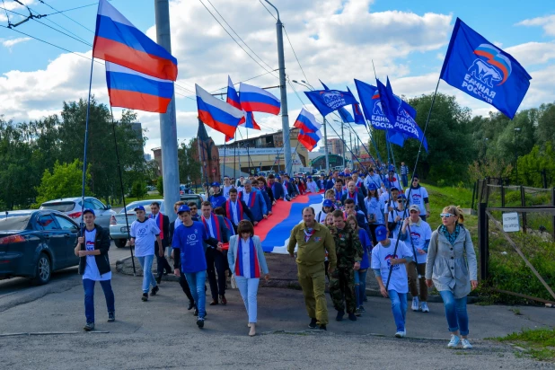 День России в Барнауле. Речной вокзал, 12 июня 2017 года.