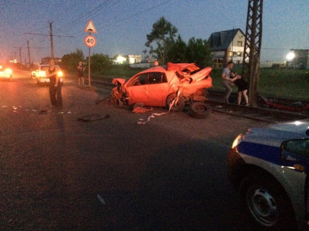 ДТП по ул. Попова в Барнауле.