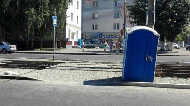 В центре Барнаула появился туалет