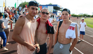 Брутальные мужчины летней олимпиады сельских спортсменов 