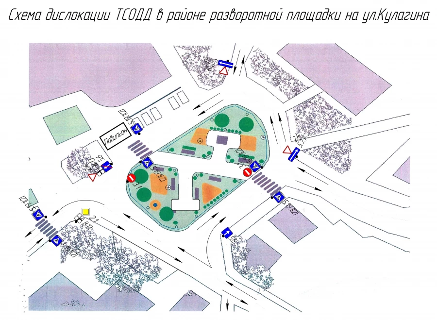 Схема движения на Кулагина.