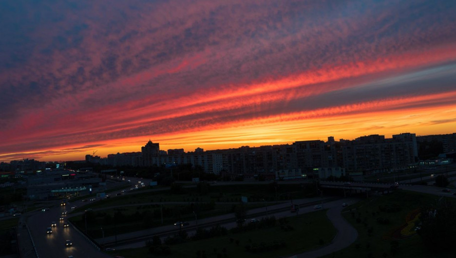 Барнаульский закат. 6 июля 2017 года.