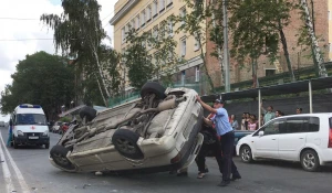 Тройное ДТП в центре Новосибирска. 12 июля 2017 года.