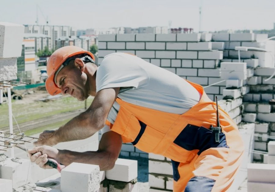 Cтроительная площадка квартала "Лазурный-2".