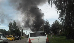 Пожар в Новоалтайске.