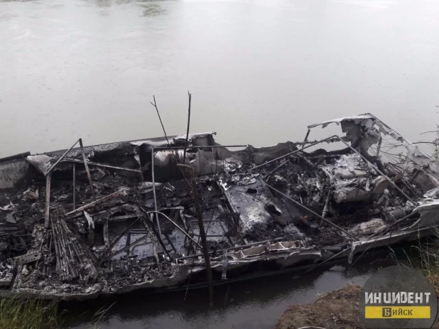 В Бийске взорвалась лодка