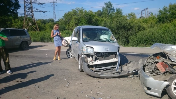 Массовая авария в Бердске. 17 июля 2017 года.