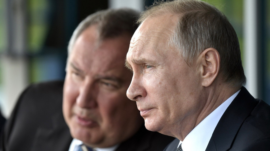 Владимир Путин и Дмитрий Рогозин.