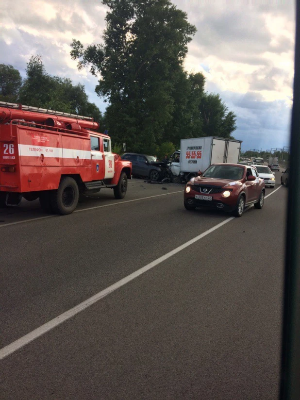 Авария возле Присягино. 20 июля 2017 года.