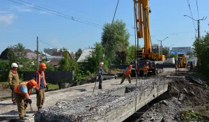 Реконструкция моста на улице Матросова