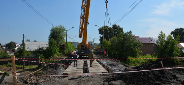 Реконструкция моста на улице Матросова