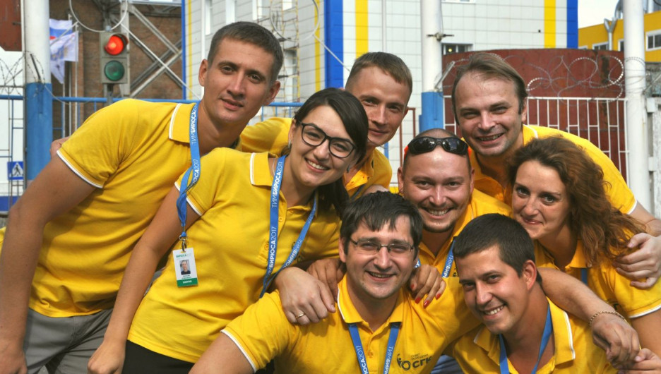 Команда молодежного актива Алтайского филиала Сибирской генерирующей компании.