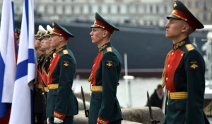 Главный военно-морской парад в Санкт-Петербурге.