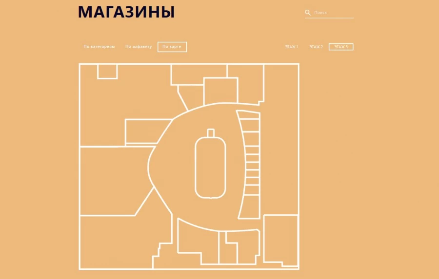 Схема размещения арендаторов ТРЦ &quot;Галактика&quot;.