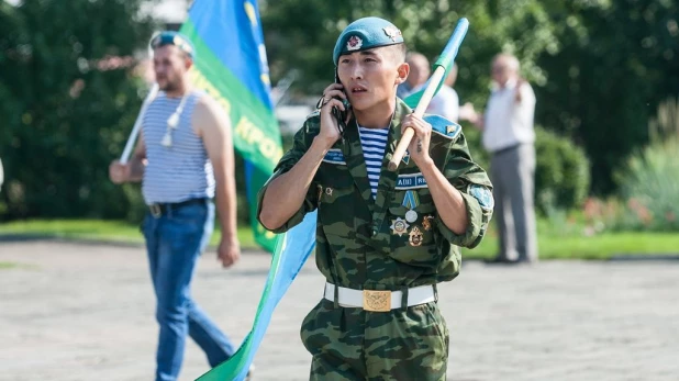 День десантника в Барнауле. 2 августа 2017 года.