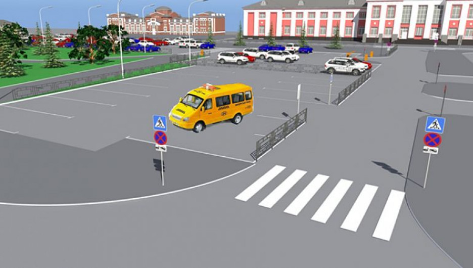 Рисунок-схема платной парковки на Привокзальной площади в Барнауле.