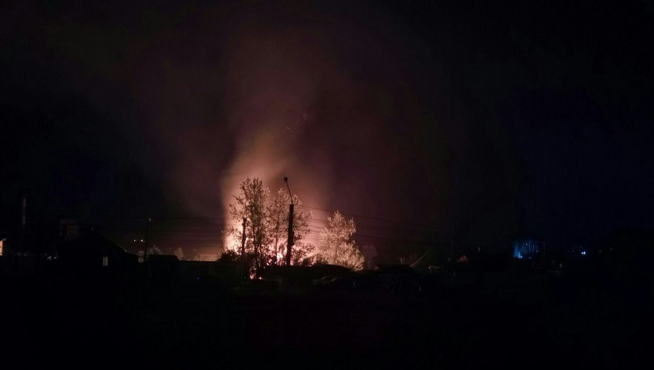 Пожар в Бийске. 14 августа 2017 года.