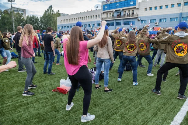 Самая массовая городская тренировка в России 13 августа прошла в Барнауле 