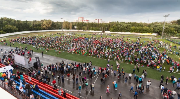 Самая массовая городская тренировка в России 13 августа прошла в Барнауле 