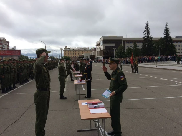 Выпуск курсантов военной кафедры.