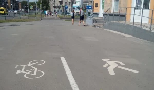 Велодорожка в Новокузнецке.
