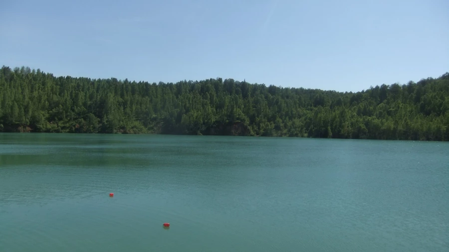 Голубое озеро в Темиртау.