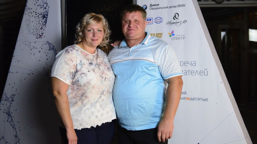 Светлана Сапожникова с супругом.