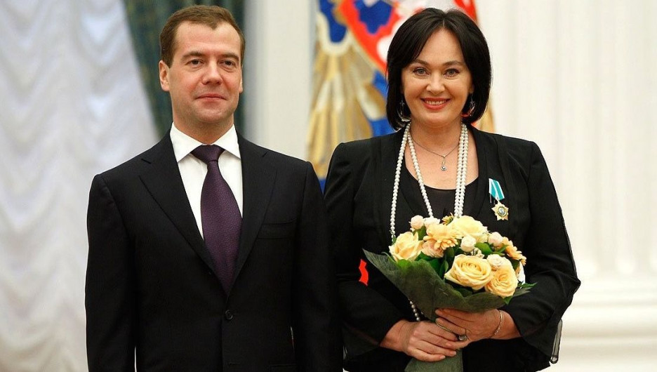Дмитрий Медведев и Лариса Гузеева.
