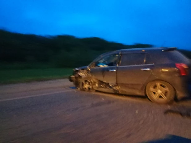 ДТП возле барнаульского аэропорта. 19 августа 2017 года.