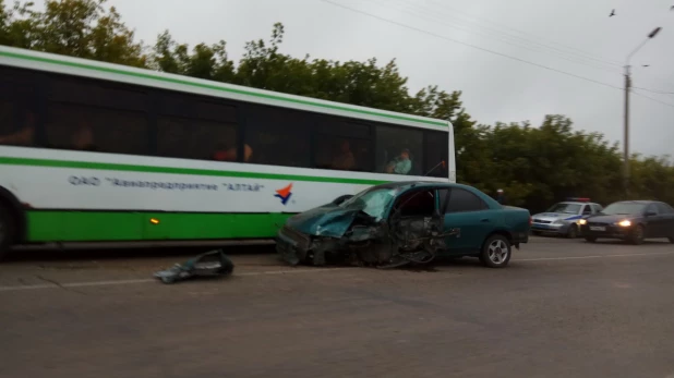 ДТП возле барнаульского аэропорта. 19 августа 2017 года.