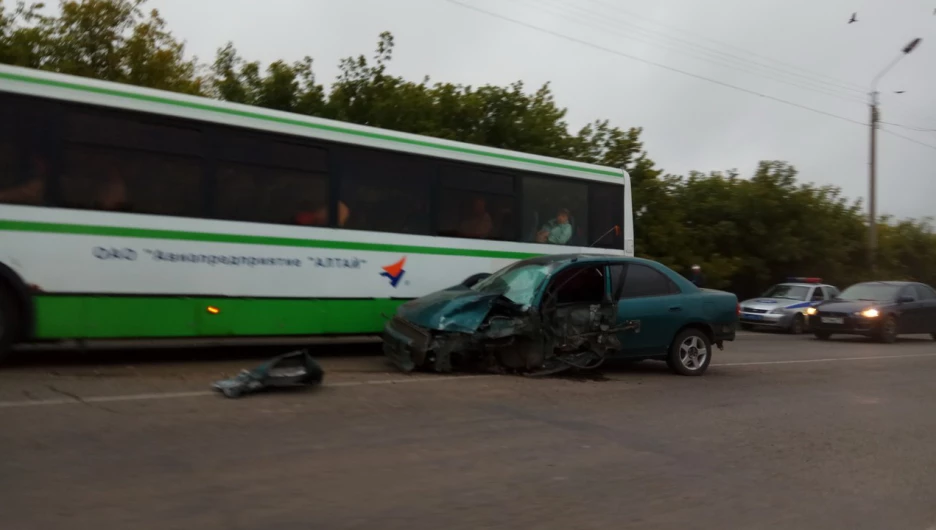 ДТП возле барнаульского аэропорта. 19 августа 2017 года.