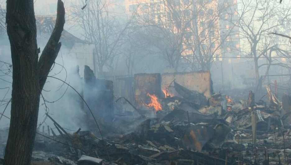 Пожар в Ростове-на-Дону.