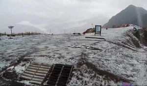 Снег в Сочи.