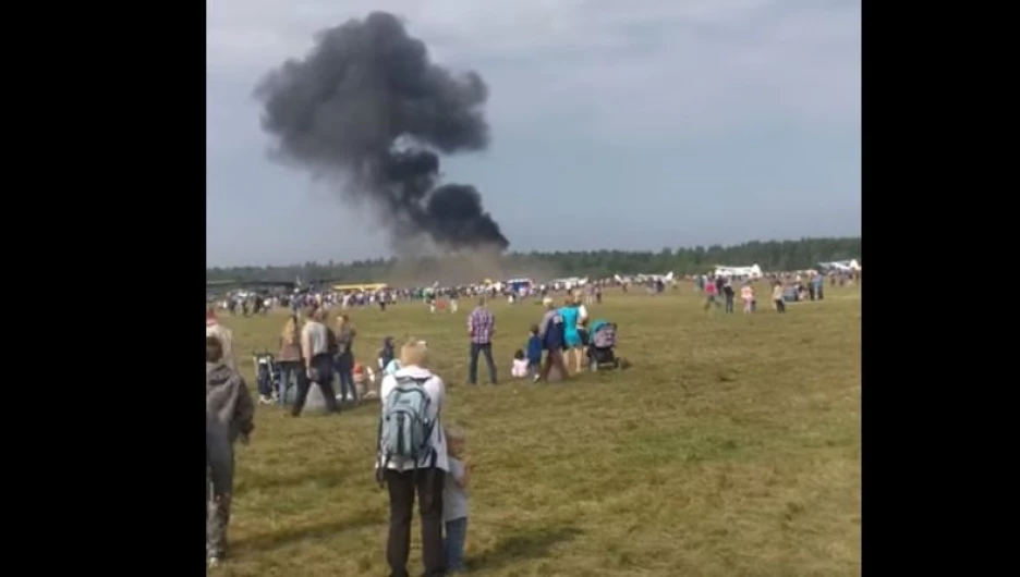 Крушение самолета в Балашихе.