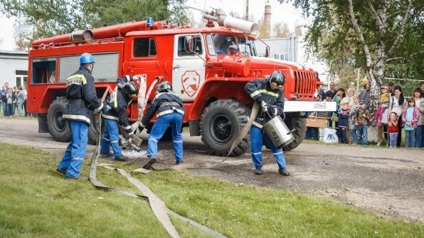 Соревнования газоспасателей.