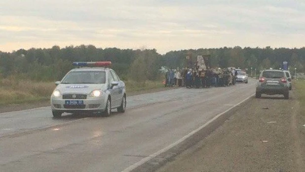 Крестный ход в Заринском районе, ДПС.