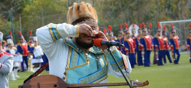 Гала-концерт оркестров на стадионе Алексея Смертина в Барнауле. 