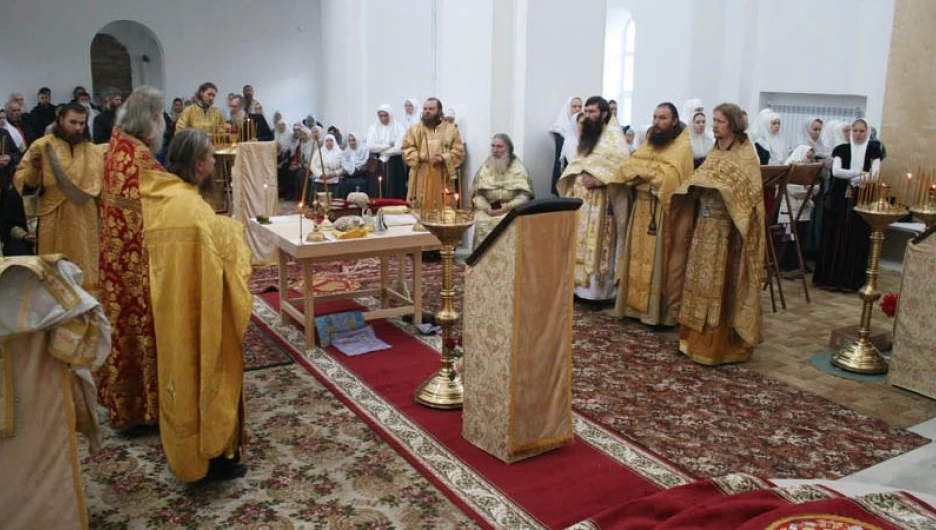 Всеношное бдение в старообрядческом храме Покрова Богродицы. Барнаул, 23 сентября 2017 года.