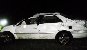 В Улагане погиб водитель иномарки, свалившейся с моста в реку. 23 сентября 2017 года.