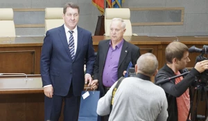 Поздравления от главы города и коллег.