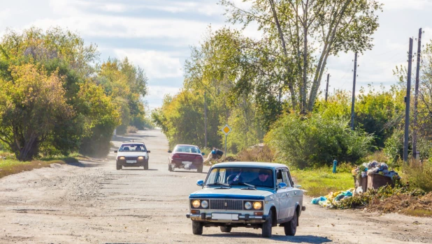 Плохая дорога в Камне-на-Оби