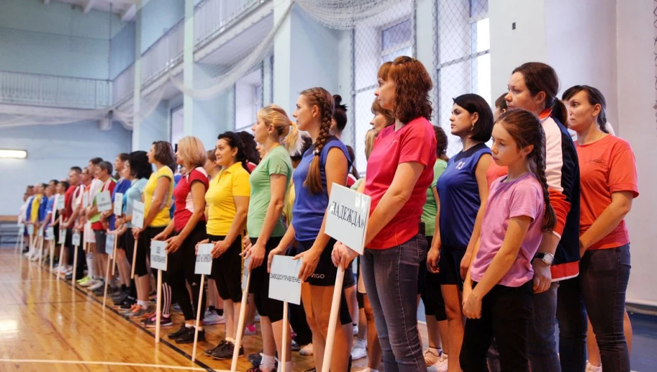 Торжественное построение команд.