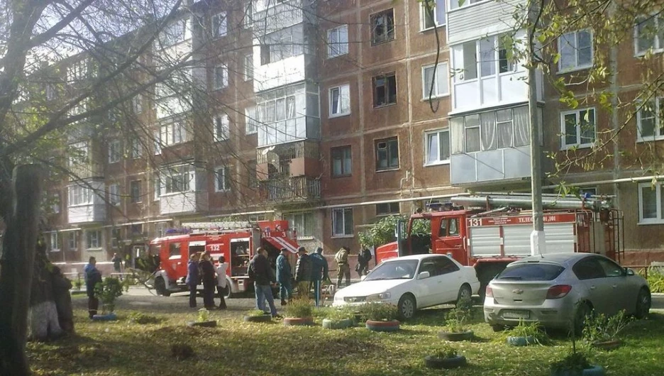 В Барнауле сгорела квартира в многоэтажке
